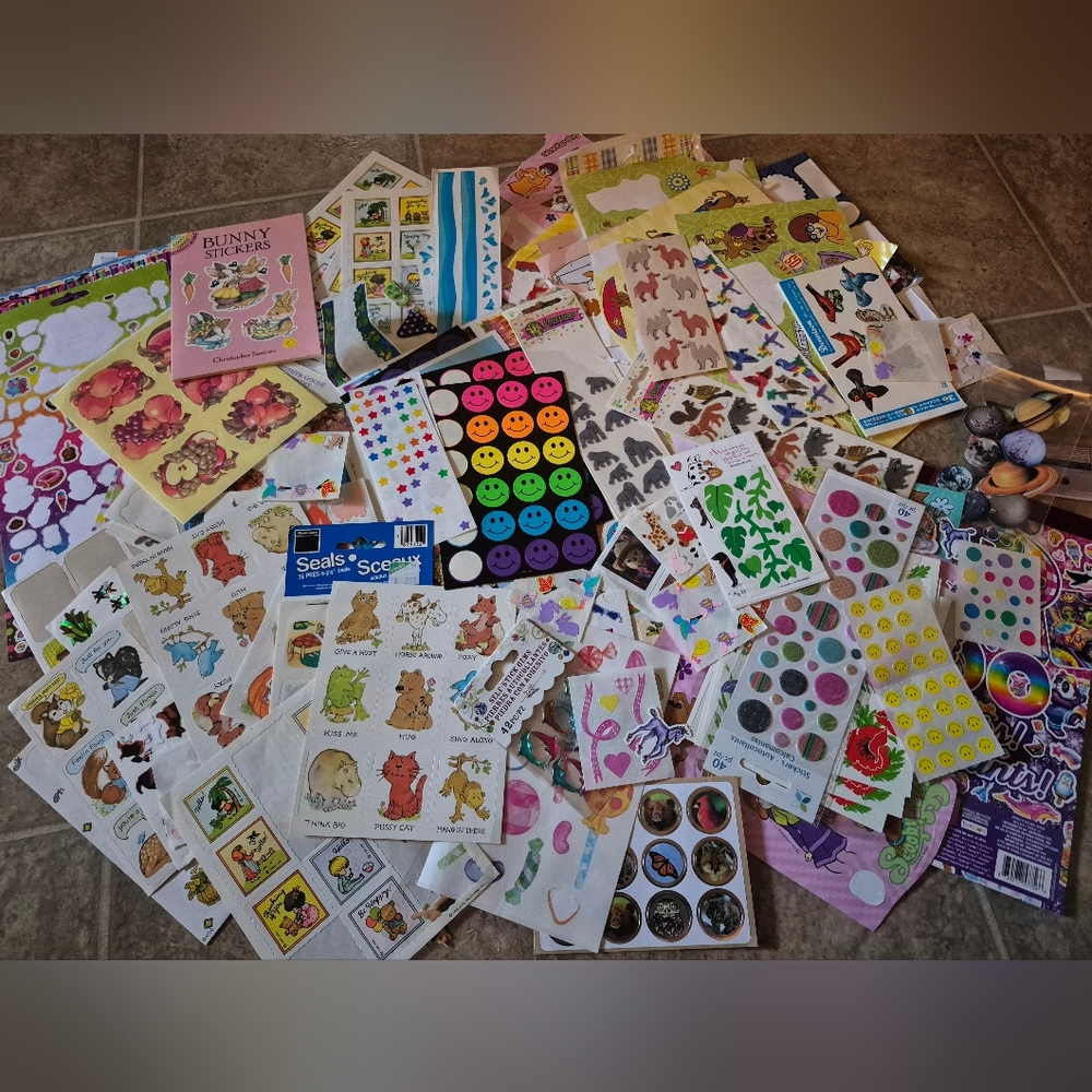 Nostalgic 90's Sticker Collection